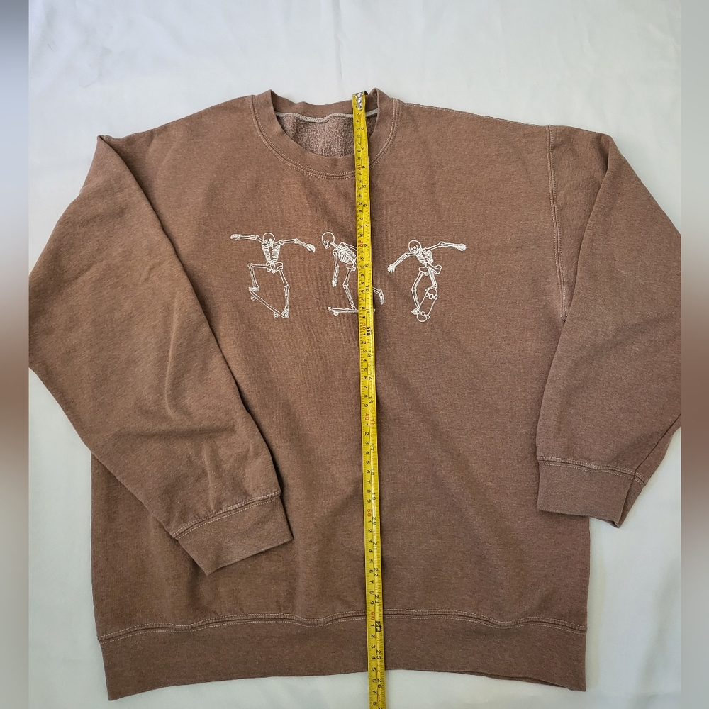 Others Follow Brown Crewneck Sweater Casual Style